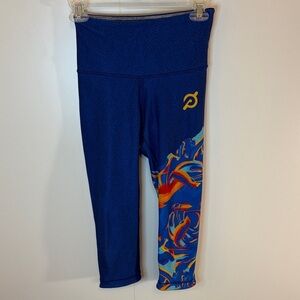 Peloton “WITH” Blue and Multicolor Capris